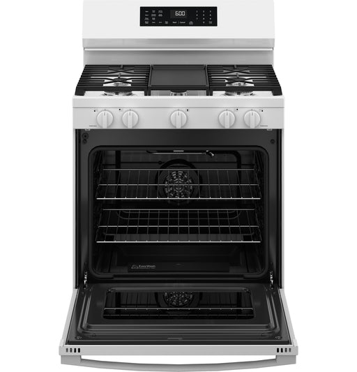 GE® 30" Free-Standing Gas Convection Range with No Preheat Air Fry and EasyWash™ Oven Tray GGF600AVWW - FAMSA Furniture (TX)