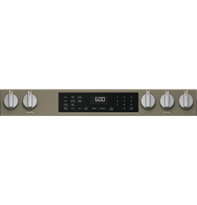 GE® 30" Slide-In Front-Control Convection Gas Range with No Preheat Air Fry and EasyWash™ Oven Tray GGS600AVES - FAMSA Furniture (TX)