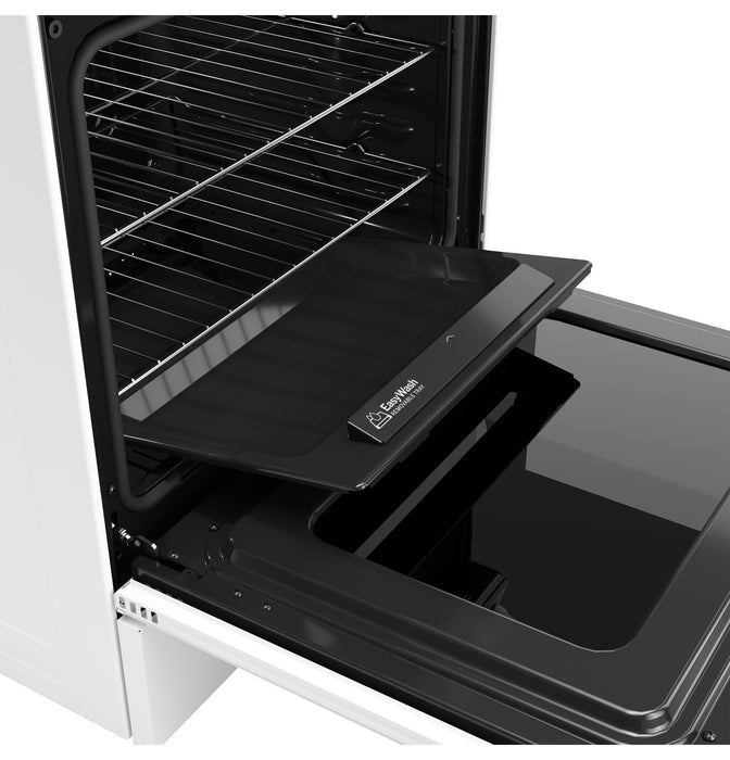 GE® 30" Slide-In Front-Control Convection Gas Range with No Preheat Air Fry and EasyWash™ Oven Tray GGS600AVWW