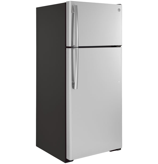 GE® ENERGY STAR® 17.5 Cu. Ft. Top-Freezer Refrigerator GIE18GSNRSS