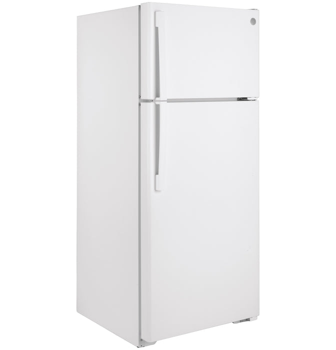 GE® ENERGY STAR® 17.5 Cu. Ft. Top-Freezer Refrigerator GIE18GTNRWW