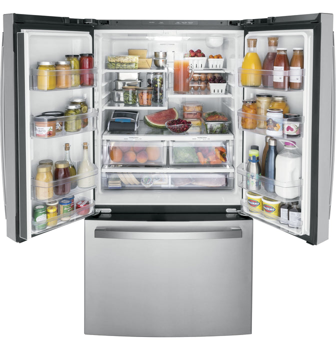 GE ENERGY STAR 27.0 Cu. Ft. Fingerprint Resistant French-Door Refrigerator GNE27JYMFS - FAMSA Furniture (TX)