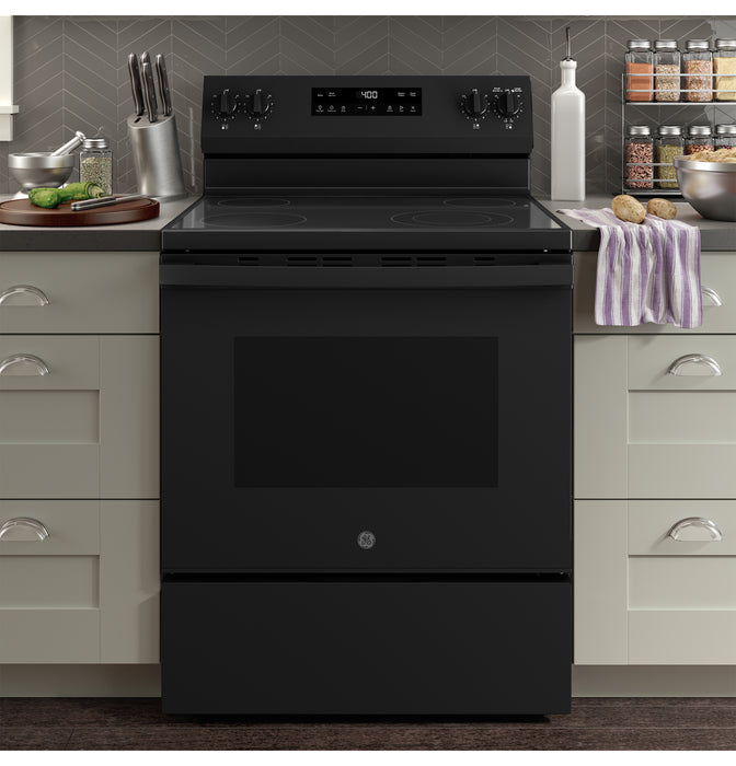 GE ENERGY STAR 30" Free-Standing Electric Range GRF400SVBB