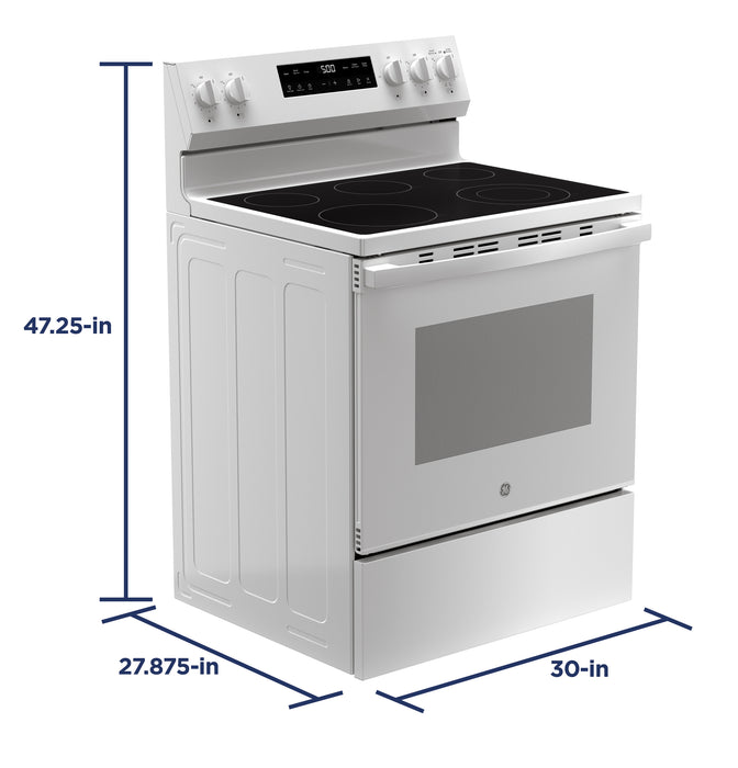 ENERGY STAR® 30" Free-Standing Electric Range with Crisp Mode GRF500PVWW