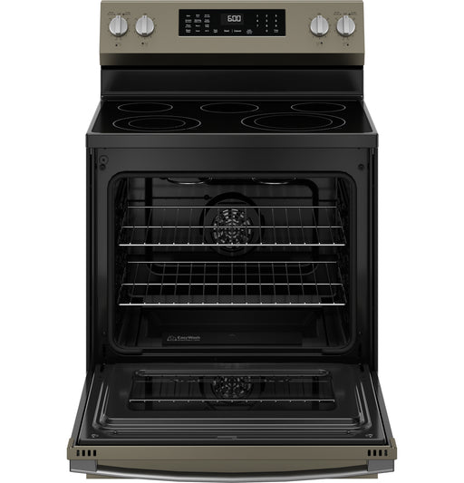 GE® 30" Free-Standing Electric Convection Range with No Preheat Air Fry and EasyWash™ Oven Tray GRF600AVES - FAMSA Furniture (TX)