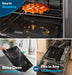 GE ENERGY STAR 30" Free-Standing Electric Convection Range with No Preheat Air Fry and EasyWash Oven Tray GRF600AVWW - FAMSA Furniture (TX)