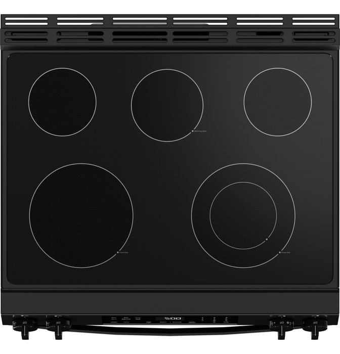 GE® ENERGY STAR® 30" Slide-In Electric Range with Crisp Mode GRS500PVBB