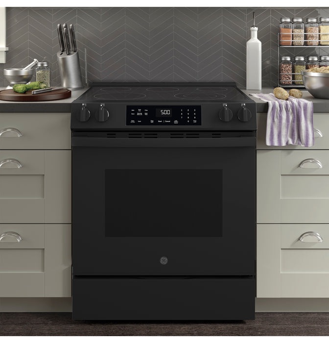 GE® ENERGY STAR® 30" Slide-In Electric Range with Crisp Mode GRS500PVBB - FAMSA Furniture (TX)