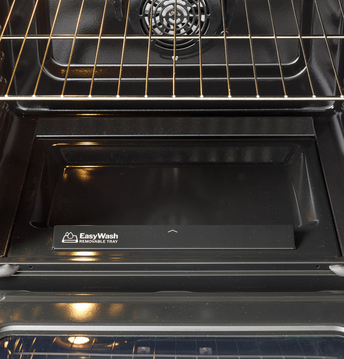 GE® ENERGY STAR® 30" Slide-In Electric Convection Range with No Preheat Air Fry and EasyWash™ Oven Tray GRS600AVDS