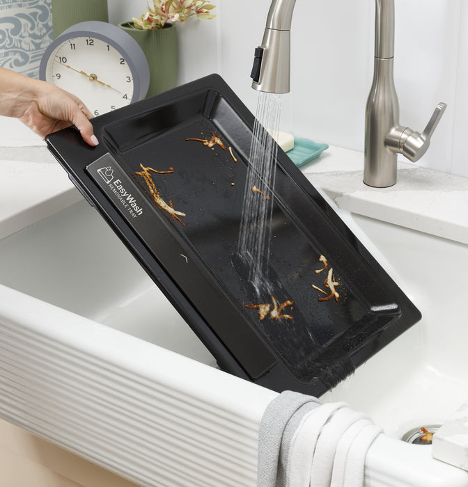 GE® ENERGY STAR® 30" Slide-In Electric Convection Range with No Preheat Air Fry and EasyWash™ Oven Tray GRS600AVDS