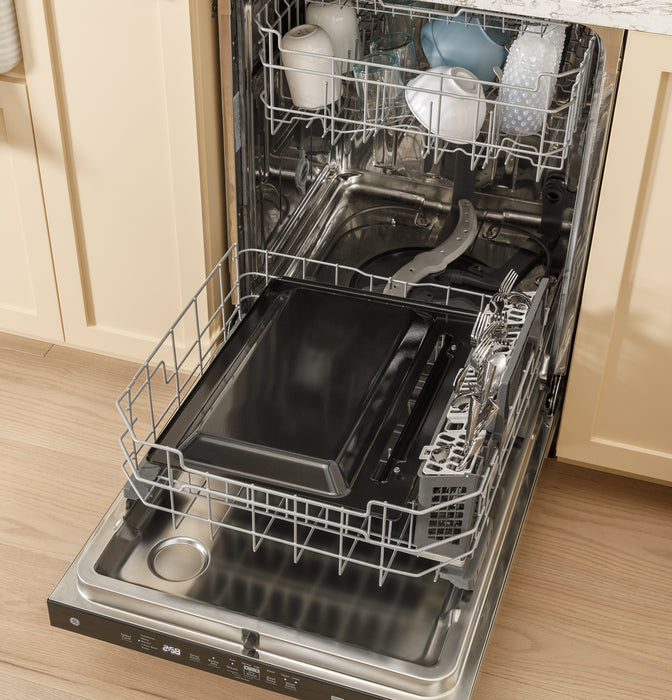 GE® ENERGY STAR® 30" Slide-In Electric Convection Range with No Preheat Air Fry and EasyWash™ Oven Tray GRS600AVDS