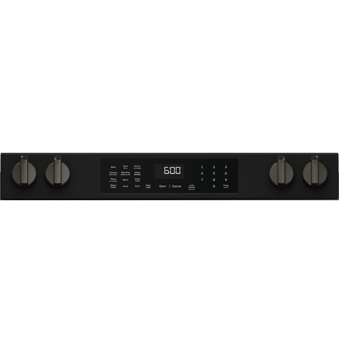 GE® ENERGY STAR® 30" Slide-In Electric Convection Range with No Preheat Air Fry and EasyWash™ Oven Tray GRS600AVDS