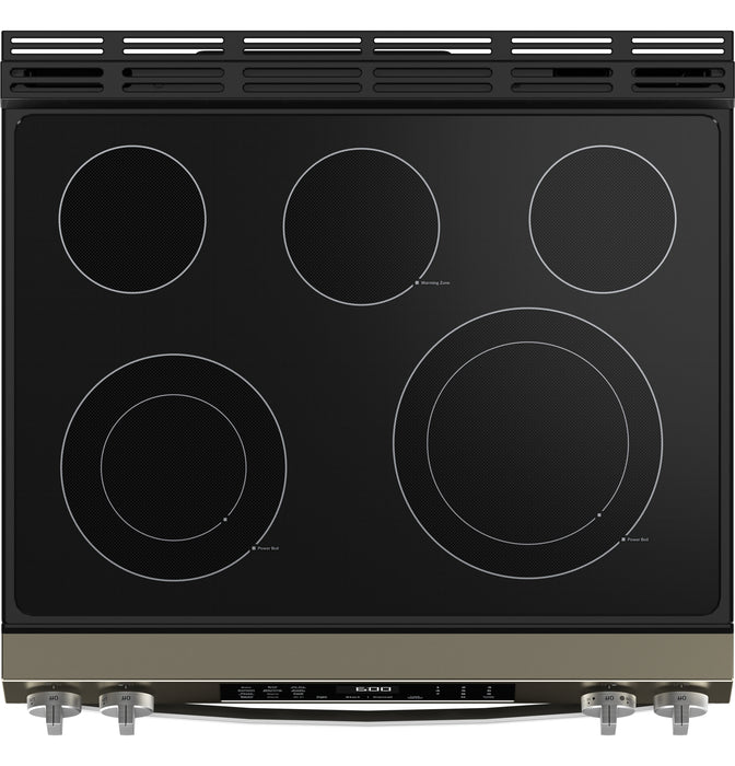 GE® ENERGY STAR® 30" Slide-In Electric Convection Range with No Preheat Air Fry and EasyWash™ Oven Tray GRS600AVES