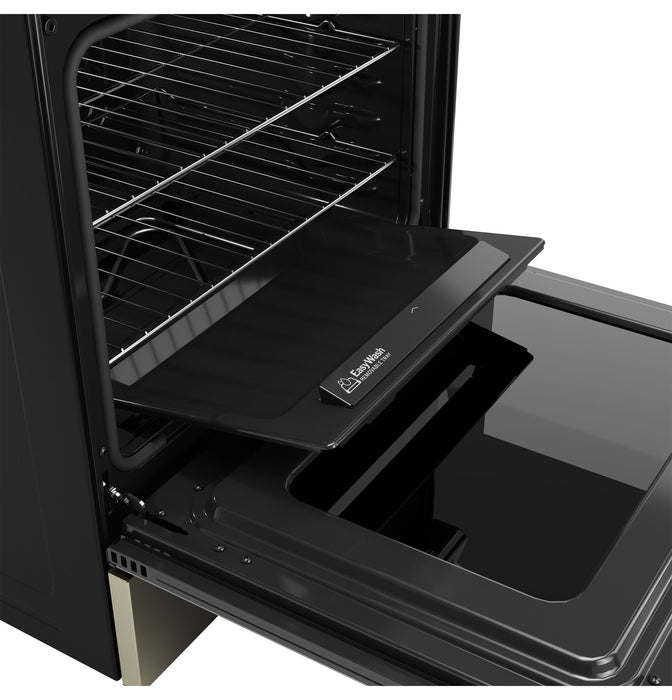GE® ENERGY STAR® 30" Slide-In Electric Convection Range with No Preheat Air Fry and EasyWash™ Oven Tray GRS600AVES