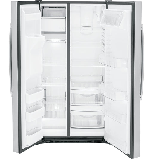 GE® ENERGY STAR® 25.3 Cu. Ft. Side-By-Side Refrigerator GSE25GYPFS - FAMSA Furniture (TX)