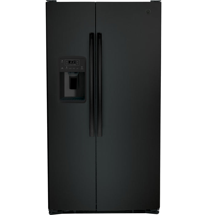 GE 25.3 Cu. Ft. Black Side-by-Side Refrigerator