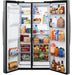 GE® 27.7 Cu. Ft. Side-By-Side Refrigerator with LED Light Walls and Extra Tall Dispenser GSS28PYYFS - FAMSA Furniture (TX)