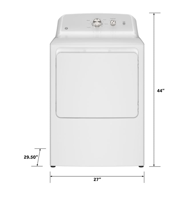 GE® 7.2 cu. ft. Capacity Electric Dryer with Up To 120 ft. Venting  and Reversible Door