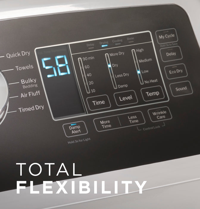GE® 7.4 cu. ft. Capacity Electric Dryer with Up To 120 ft. Venting and Sensor Dry