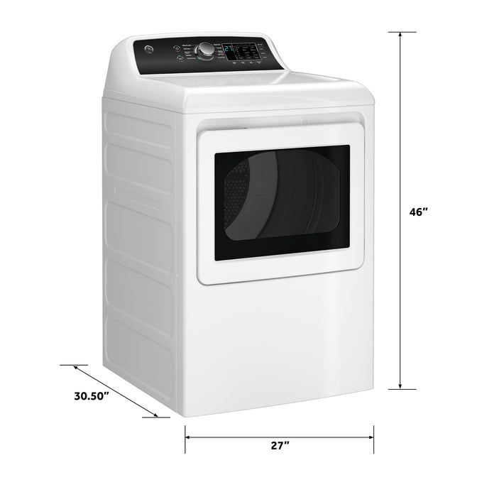 GE® 7.4 cu. ft. Capacity Electric Dryer with Up To 120 ft. Venting and Sensor Dry