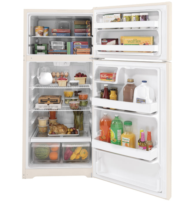 GE 16.6 Cu. Ft. Bisque Top Freezer Refrigerator