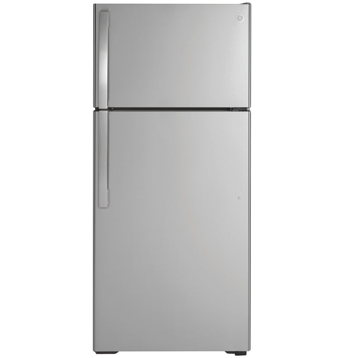 GE® ENERGY STAR® 16.6 Cu. Ft. Top-Freezer Refrigerator GTE17GSNRSS