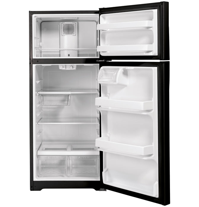 GE® ENERGY STAR® 16.6 Cu. Ft. Top-Freezer Refrigerator GTE17GTNRBB