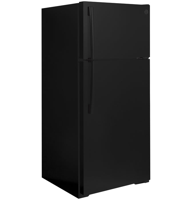 GE® ENERGY STAR® 16.6 Cu. Ft. Top-Freezer Refrigerator GTE17GTNRBB