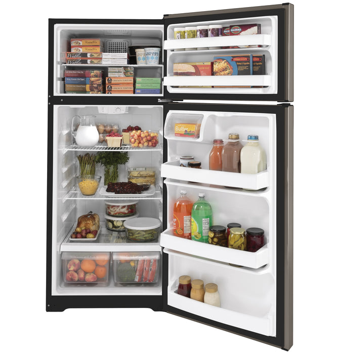 GE 17.5 Cu. Ft. Silver Top Freezer Refrigerator