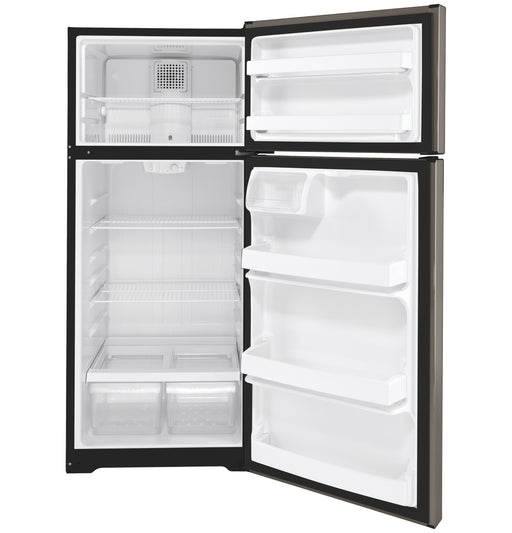 GE 17.5 Cu. Ft. Silver Top Freezer Refrigerator GTE18DCNRSA - FAMSA Furniture (TX)