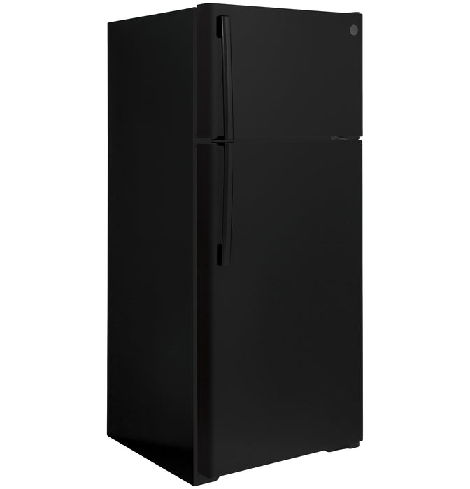 GE® ENERGY STAR® 17.5 Cu. Ft. Top-Freezer Refrigerator GTE18DTNRBB
