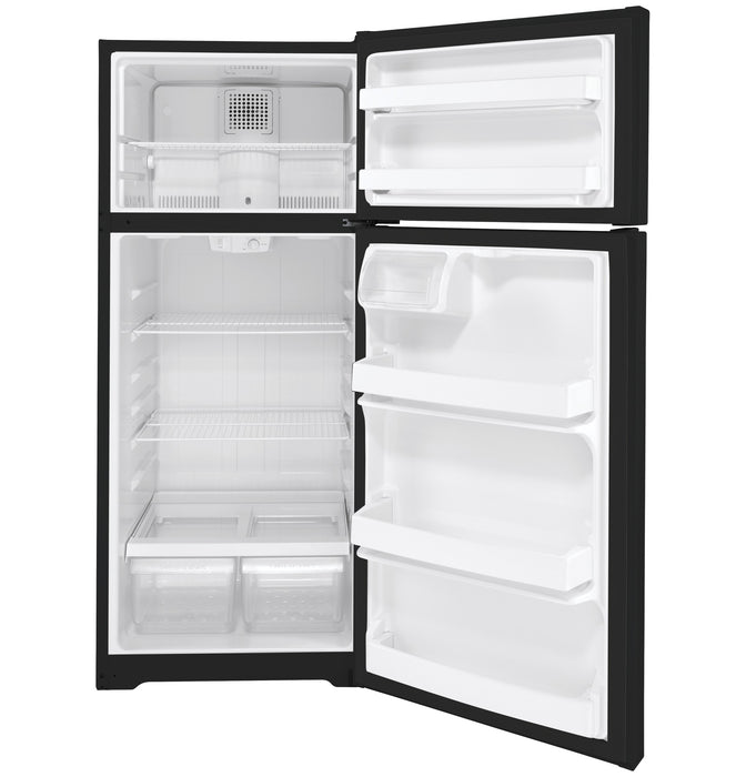 GE® ENERGY STAR® 17.5 Cu. Ft. Top-Freezer Refrigerator GTE18DTNRBB