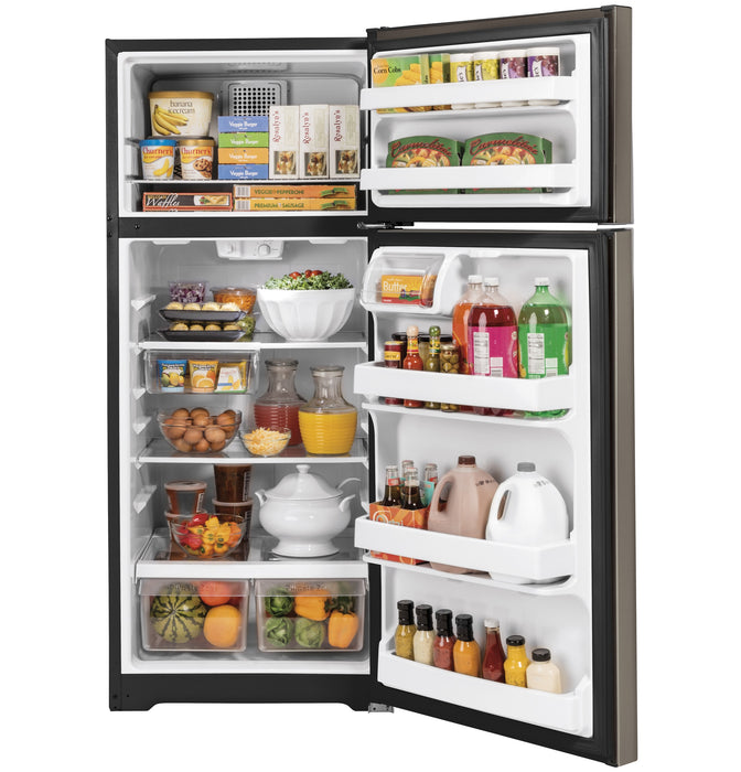 GE® ENERGY STAR® 17.5 Cu. Ft. Top-Freezer Refrigerator GTE18GMNRES - FAMSA Furniture (TX)