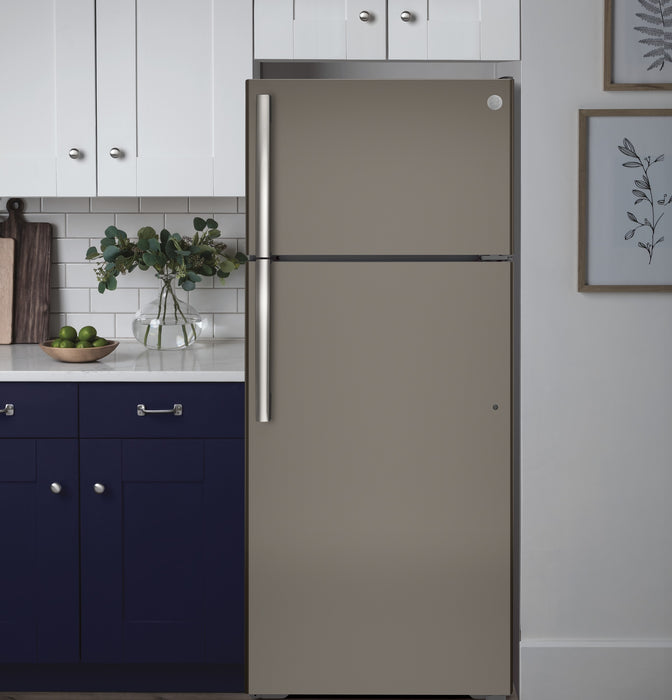 GE® ENERGY STAR® 17.5 Cu. Ft. Top-Freezer Refrigerator GTE18GMNRES - FAMSA Furniture (TX)