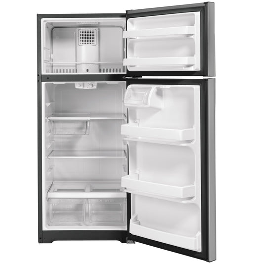 GE ENERGY STAR® 17.5 Cu. Ft. Top-Freezer Refrigerator GTE18GSNRSS - FAMSA Furniture (TX)