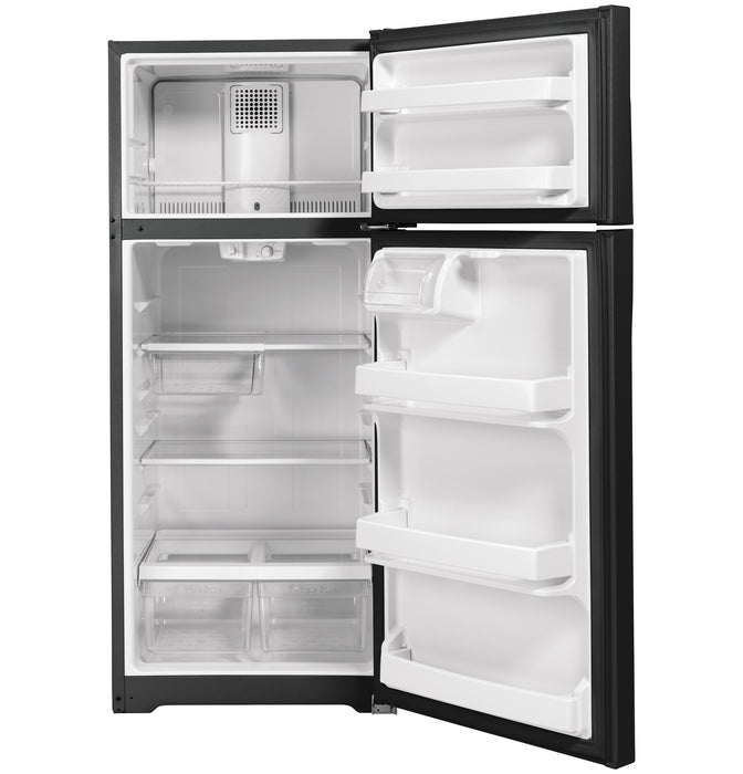 GE® ENERGY STAR® 17.5 Cu. Ft. Top-Freezer Refrigerator GTE18GTNRBB