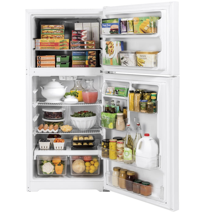 GE® ENERGY STAR® 19.2 Cu. Ft. Top-Freezer Refrigerator GTE19DTNRWW