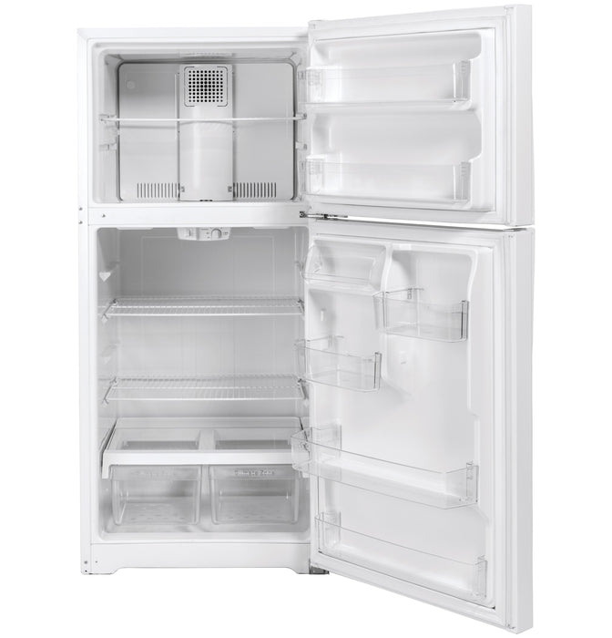 GE® ENERGY STAR® 19.2 Cu. Ft. Top-Freezer Refrigerator GTE19DTNRWW