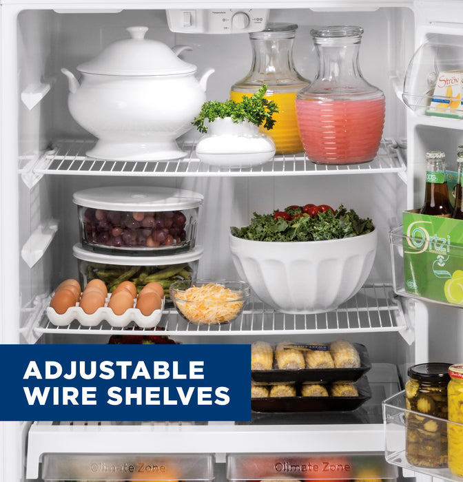 GE® ENERGY STAR® 19.2 Cu. Ft. Top-Freezer Refrigerator GTE19DTNRWW