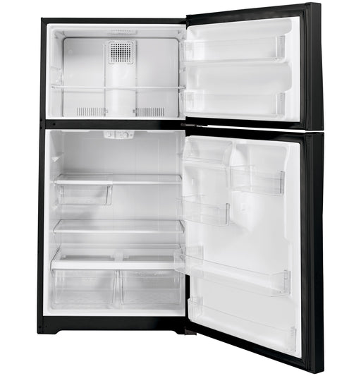 GE® ENERGY STAR® 21.9 Cu. Ft. Top-Freezer Refrigerator GTE22JTNRBB - FAMSA Furniture (TX)