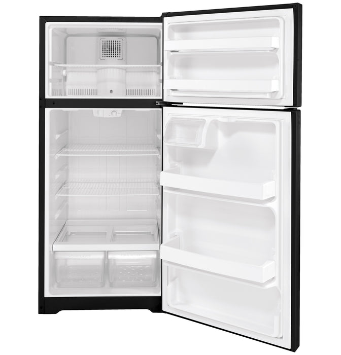 GE 16.6 Cu. Ft. Black Top Freezer Refrigerator