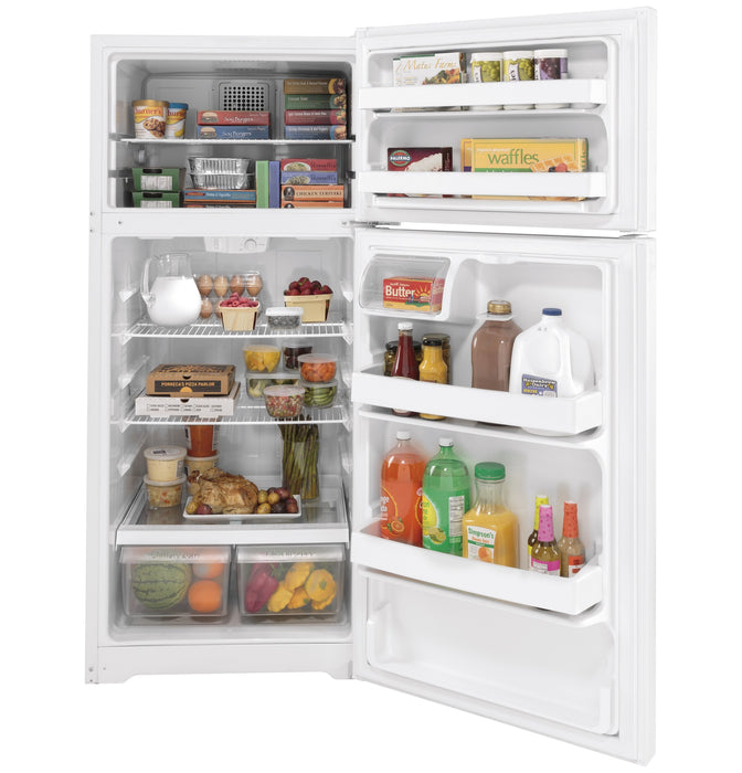 GE 16.6 Cu. Ft. White Top Freezer Refrigerator