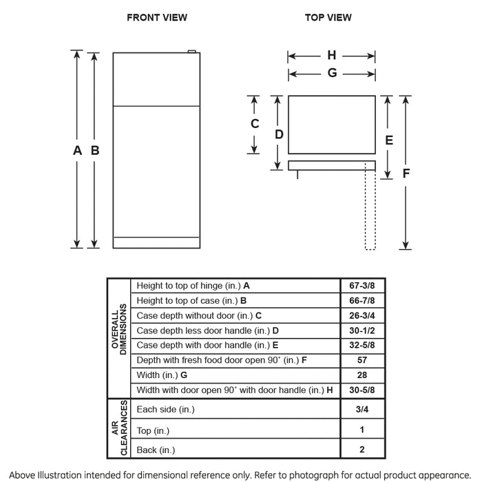GE® 17.5 Cu. Ft. Top-Freezer Refrigerator GTS18GTNRBB - FAMSA Furniture (TX)