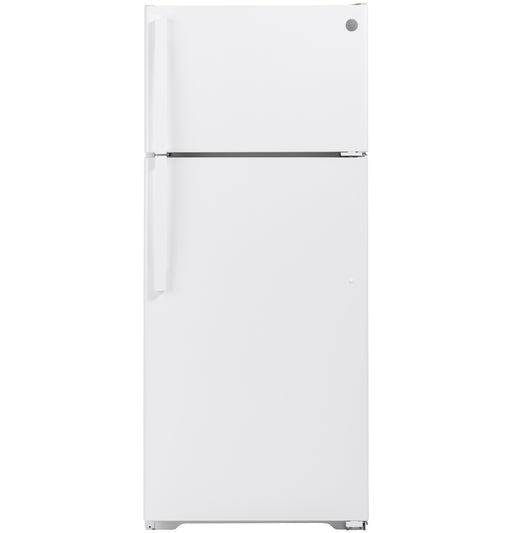 GE 17.5 Cu. Ft. White Top Freezer Refrigerator - FAMSA Furniture (TX)