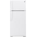GE 17.5 Cu. Ft. White Top Freezer Refrigerator - FAMSA Furniture (TX)