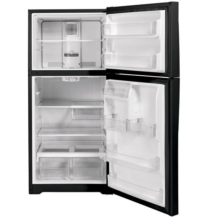 GE® 21.9 Cu. Ft. Garage Ready Top-Freezer Refrigerator GTS22KGNRBB