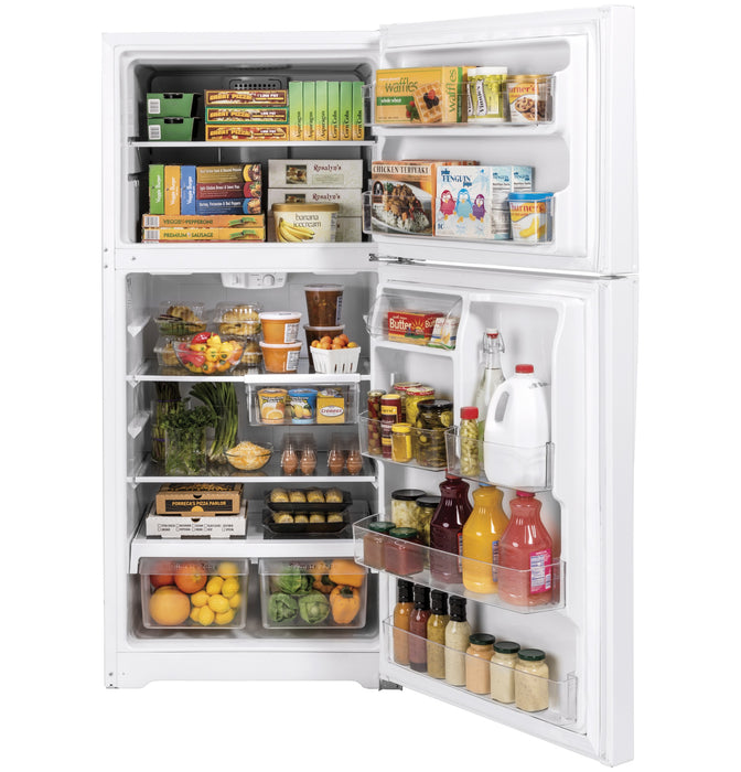 GE® 21.9 Cu. Ft. Garage Ready Top-Freezer Refrigerator GTS22KGNRWW