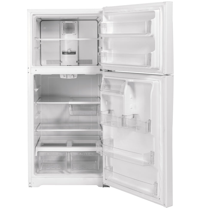 GE® 21.9 Cu. Ft. Garage Ready Top-Freezer Refrigerator GTS22KGNRWW
