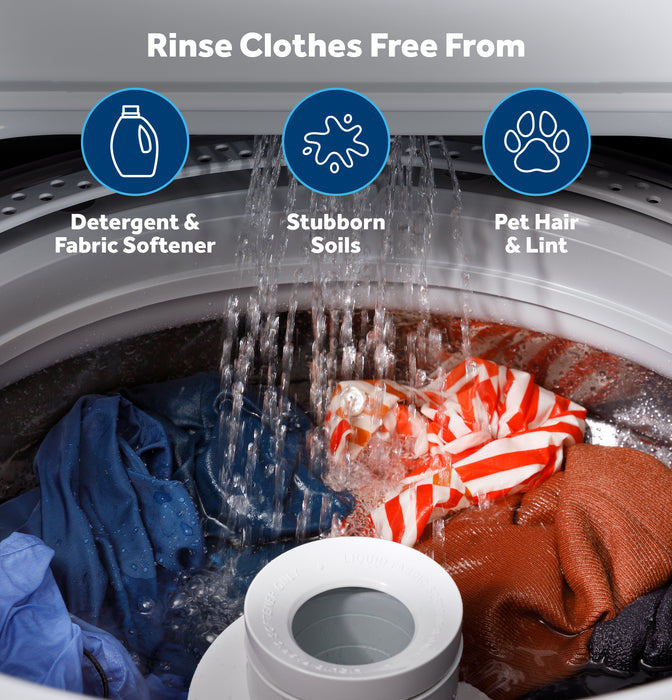 GE® 4.3 cu. ft. Capacity Washer with Stainless Steel Basket,Cold Plus and Water Level Control