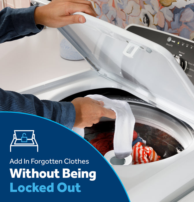 GE® 4.3 cu. ft. Capacity Washer with Stainless Steel Basket,Cold Plus and Water Level Control?